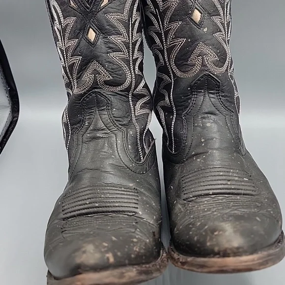 Tecovas Jolene Black Leather Boots 7.5 - Picture 14 of 14